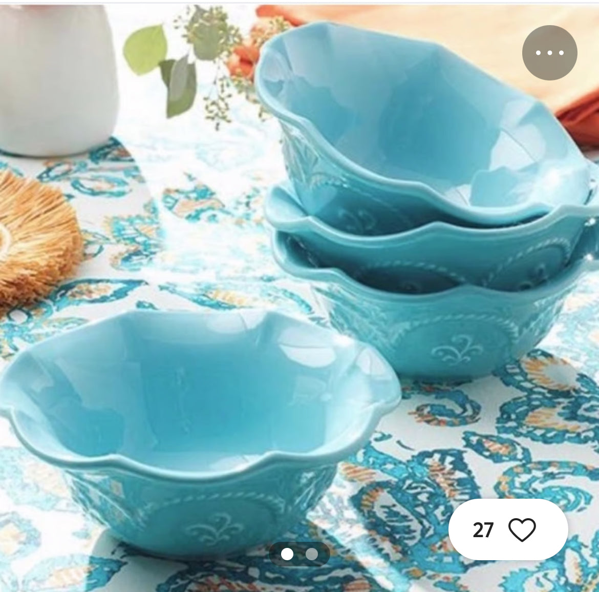 Marbella Aqua Small Bowls
