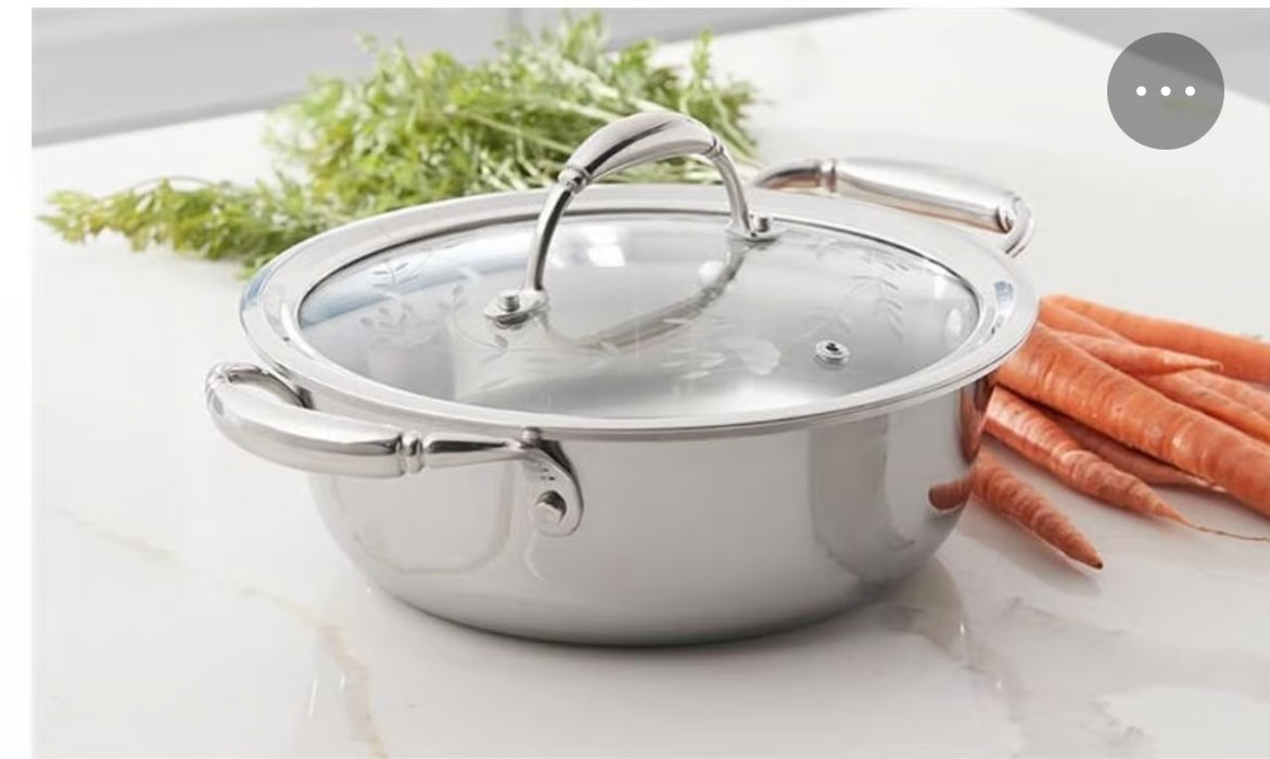Tri-Ply Stainless Steel 2.5qt Casserole