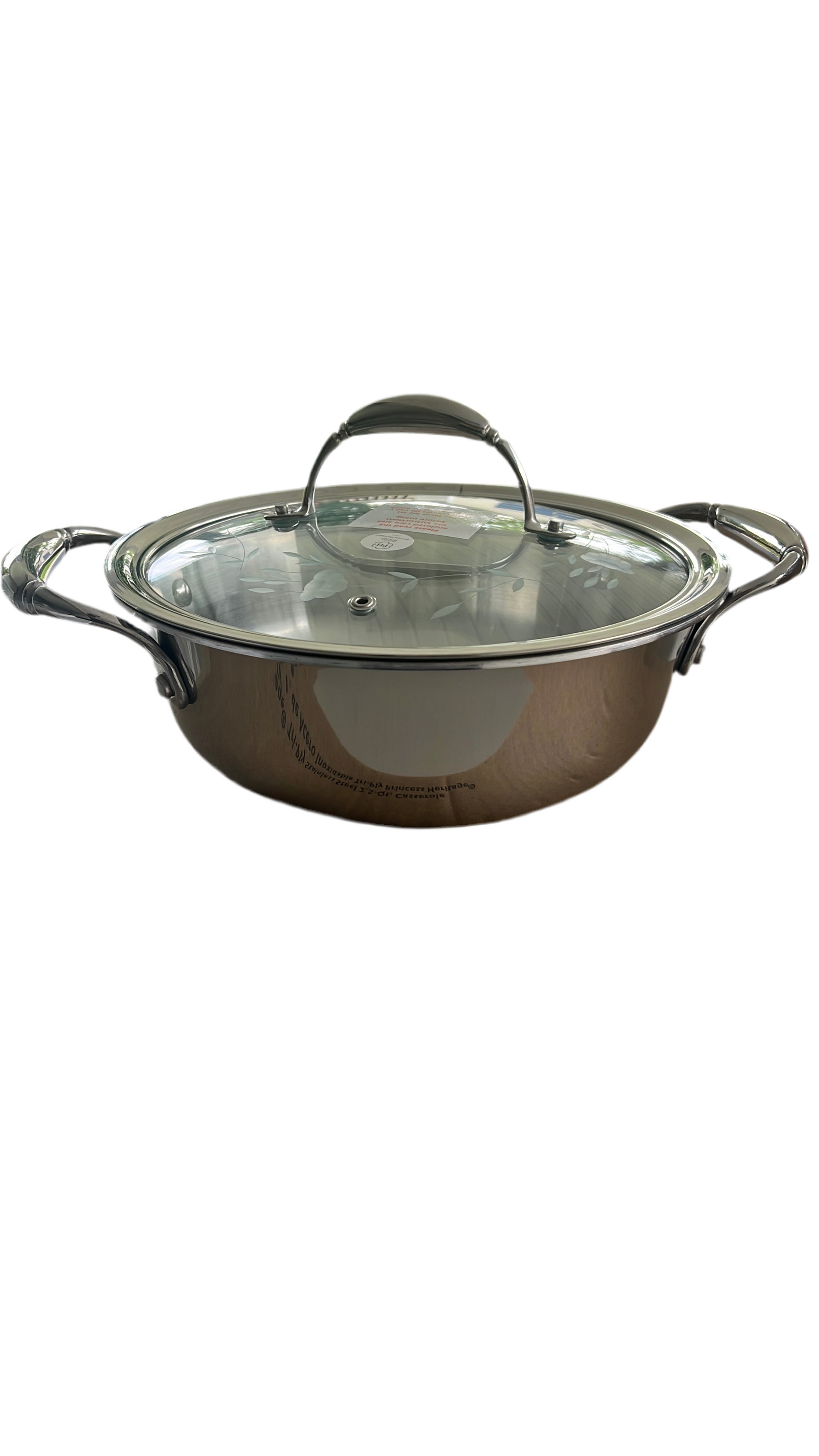 Tri-ply Stainless Steel 2.5 qt Casserole