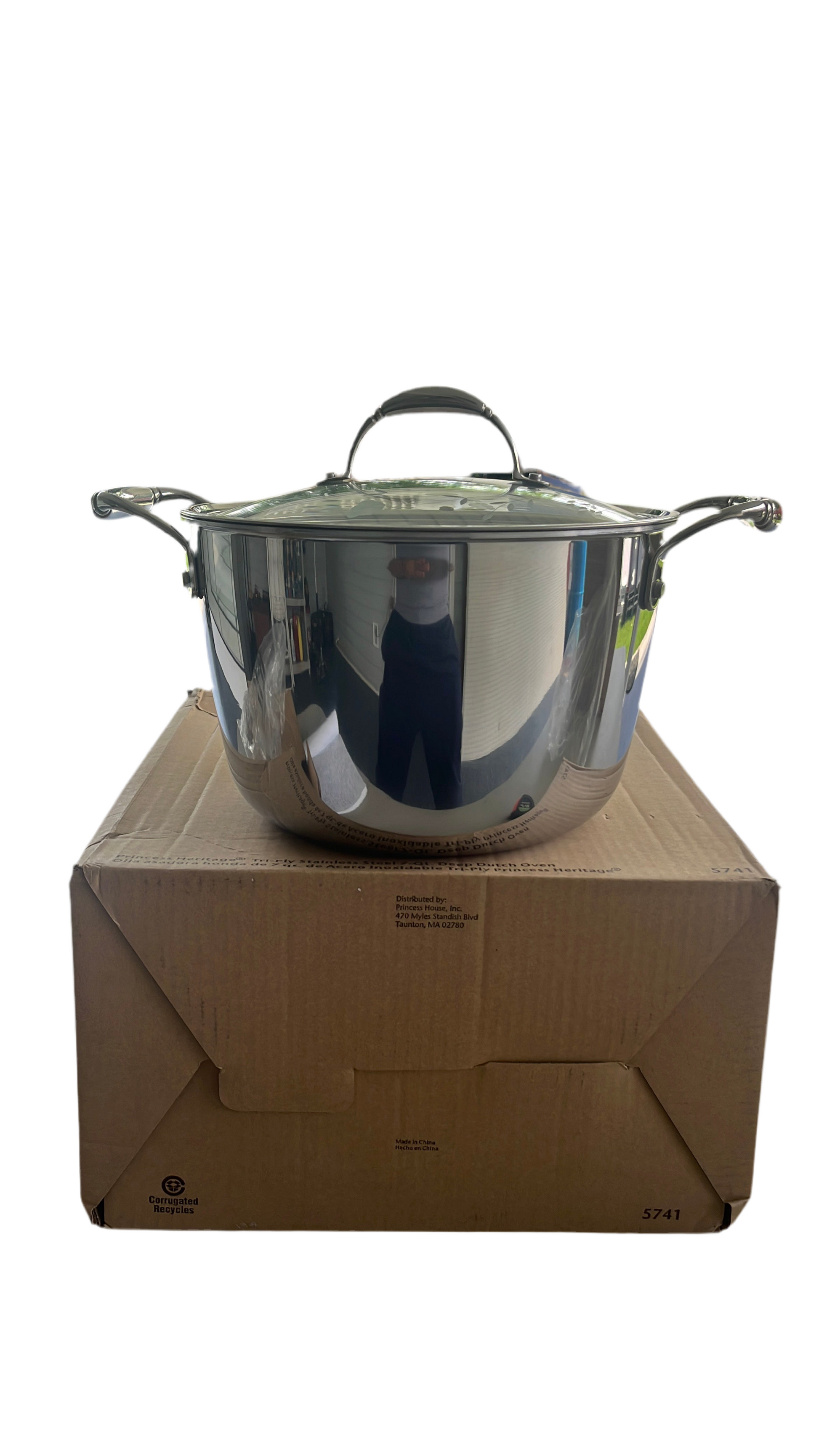 Tri-Ply Stainless Steel 7 qt Deep Dutch Oven